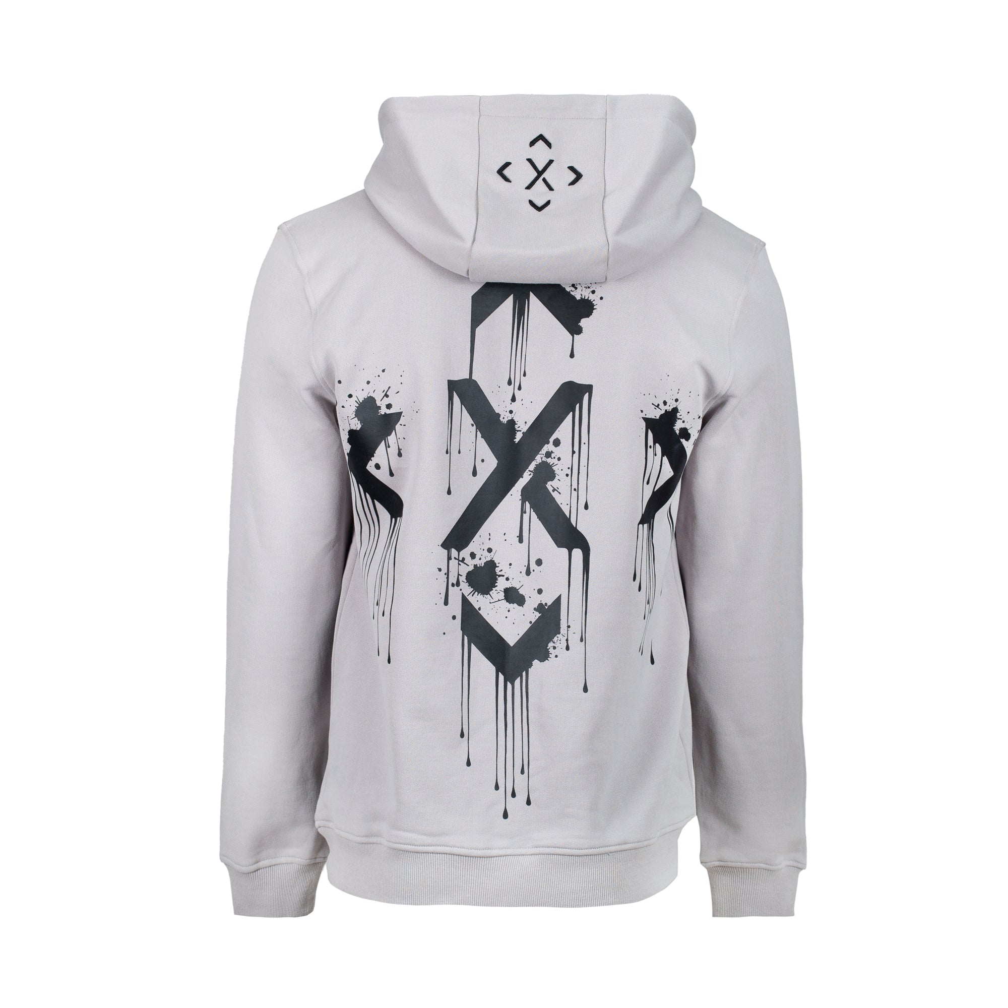 Graphic Print Hoodie - Grey - Explicit Clothing