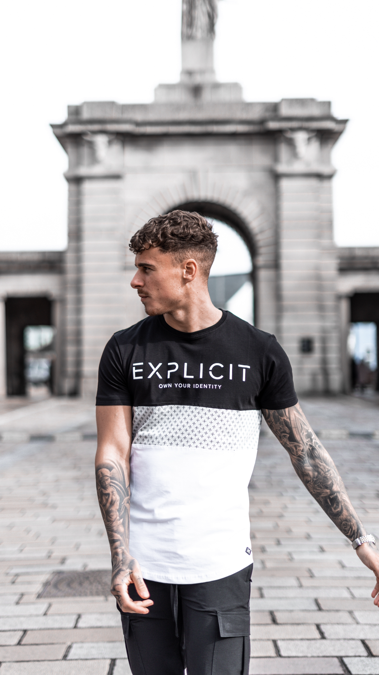 Minack T Shirt - Black/White - Explicit clothing