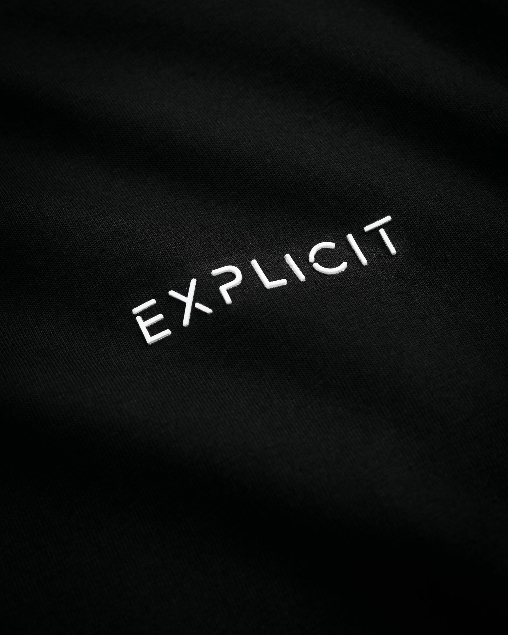 Slim Fit - Explicit Logo Tee Black