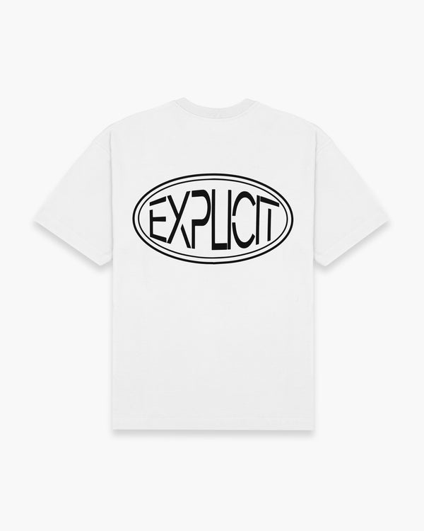 Expl0ited Merch Explicit Logo - White