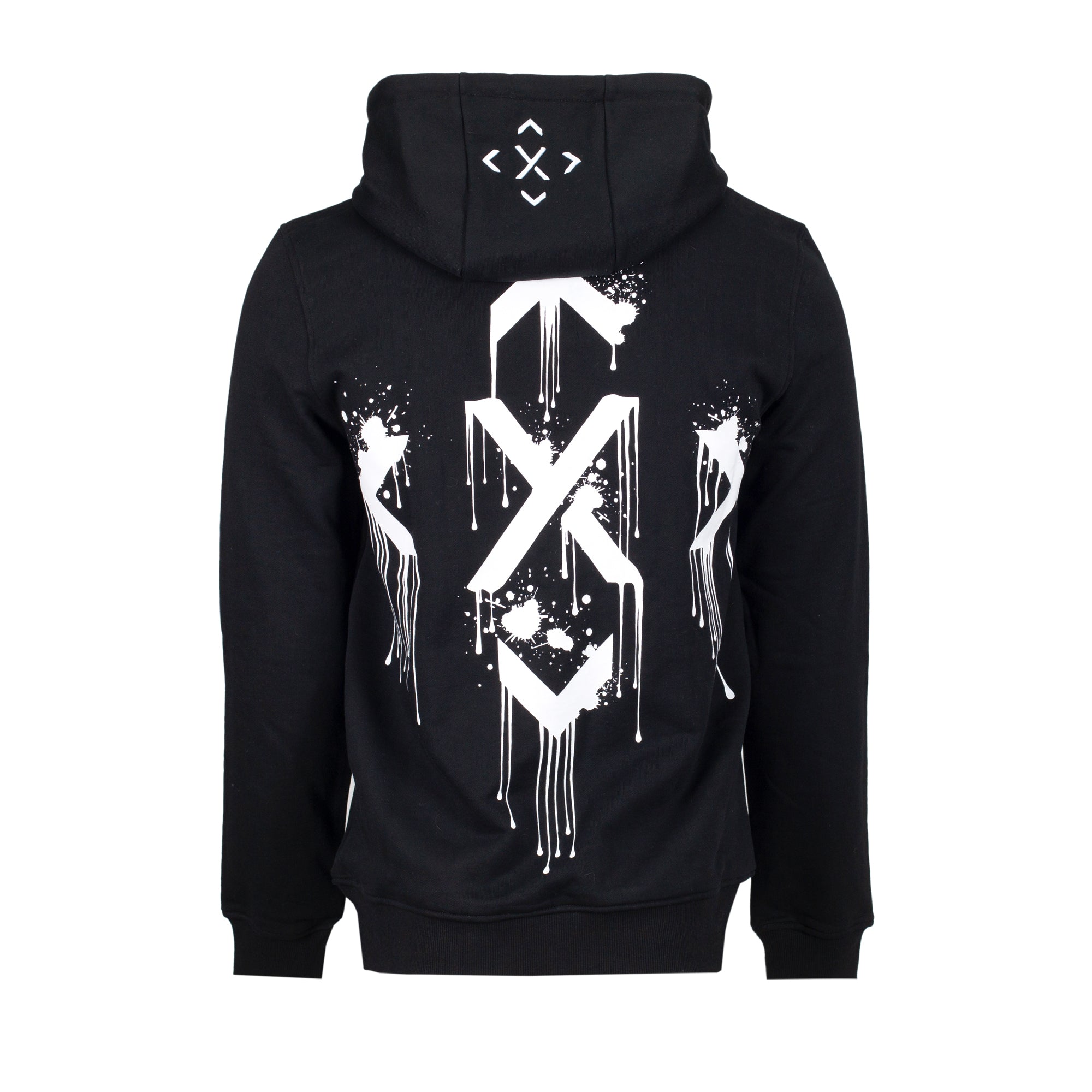 Graphic Print Hoodie - Black - Explicit Clothing